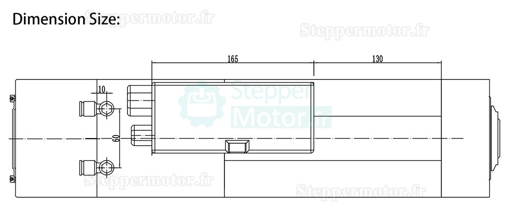 4,5K 220V/380V moteur de broche ATC (Changement d'outil automatique) refroidi par air JGLF51-30-24Z/4.5 3,6Nm 24,000 tr/min ISO30